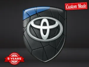 Toyota Sticker silicone Style Exclusif Badges Dôme Haut de Gamme